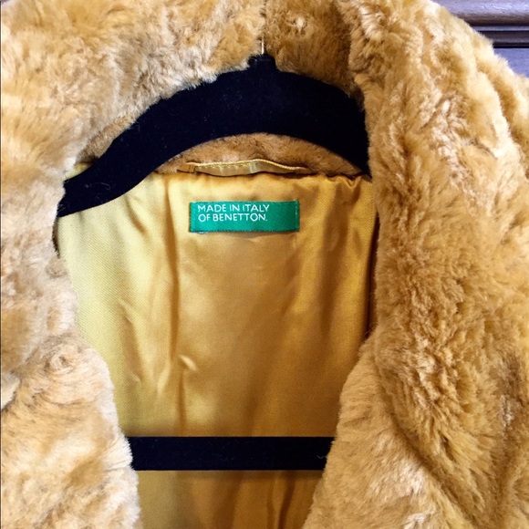 benetton faux fur jacket